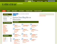 Tablet Screenshot of criticsblogs.com